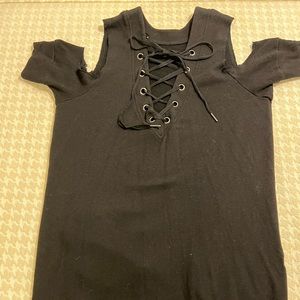 Comfortable Off the Shoulder Cocktail Dress w/ Laces